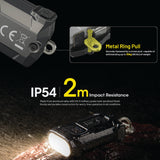 NITECORE 600 LUMEN USB-C RECHARGEABLE KEYCHAIN FLASHLIGHT BLACK