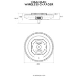 Quad Lock Mag Head Wireless dimensions