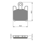 Goldfren GF200S3 Sintered Sports Front Brake Pads