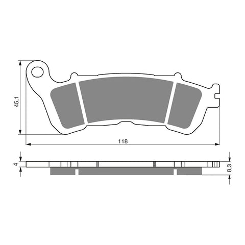 Goldfren GF257 S3 Sintered Sports Front Brake Pads