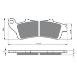 Suzuki Front Brake Pad & Shim Set – 69101-43810 – DR-Z250 Genuine OEM
