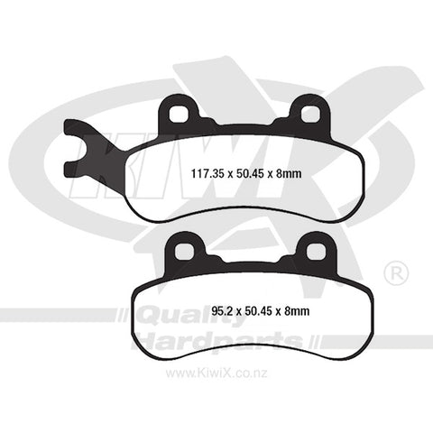 KiwiX Sintered Brake Pads GF738 Can-Am Defender / HD Series