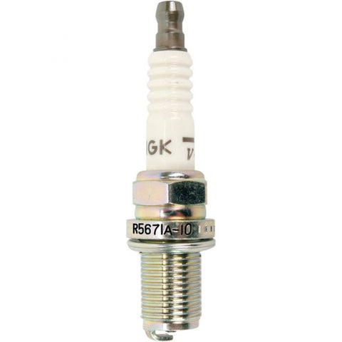NGK R5671A‑10 Racing Spark Plug (M14, .750" Reach, Heat Range 10)